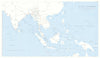 S.E.A.C. (South East Asia Command) Theatre 1945-46. World War Two 1969 old map