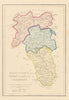 Antique KING'S & QUEEN'S COUNTY & KILKENNY map. ADLARD. Offaly Laois 1843