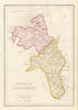 Antique SLIGO AND ROSCOMMON county map by Alfred ADLARD. Ireland 1843 old