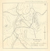 Battle of Stormberg 1899. 2nd Boer War. South Africa. Royal Artillery 1937 map