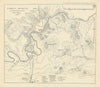 Battle of Tugela Heights 1900. 2nd Boer War. South Africa 1937 old vintage map