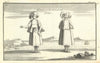 Antique print of Women of the island of Scio (Chios), Greece. TOURNEFORT 1718