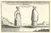 Women of Petra a [town of] Mitylene (Lesbos), Aegean, Greece. TOURNEFORT 1718