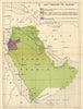 Arab Territories & Palestine. Jewish Homeland/Balfour Declaration 1945 old map