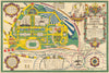 British Empire Exhibition 1924 by Stanley Kennedy North 1924 old antique map