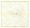 Broad Street Cholera Outbreak, Soho, London by Dr John Snow 1855 (1965) map