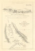 Route to the Nakab (Naqb) al Hajar ruins by James Wellsted/RGS. Yemen 1837 map