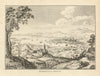 View of Marseilles in France 1787 old antique vintage print picture
