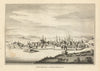 View of Osnaburg in Westphalia. Osnabrück, Lower Saxony 1787 old antique print
