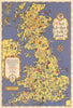 What do they talk about? UK Festival of Britain Pictorial map by C.W. Bacon 1951