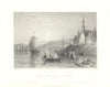 Scene on the River St. Lawrence, near Montreal, Canada. BARTLETT 1842 print