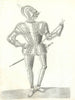 Robert Dudley, Earl of Leicester, armed for the Tilt-yard. Jousting 1793 print