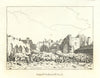 Ruins of Clerkenwell Church. St. James 1793 old antique vintage print picture