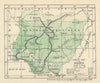 Forest Map of Nigeria 1929 old vintage plan chart