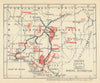 Nigeria Approximate Mineral Distribution 1929 old vintage map plan chart