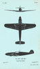 Messerschmitt Me 109F fighter. Air Ministry aircraft recognition profile 1944