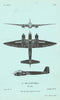 Junkers Ju 188A Bomber. Air Ministry aircraft recognition profile 1944 print
