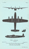 Avro York I Transport. Air Ministry aircraft recognition profile 1944 print
