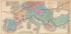Map of the Principal Wine Districts of Europe by James Denman 1875 old