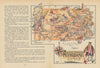 Pennsylvania small state map by Jacques Liozu 1946 old vintage plan chart