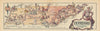 Tennessee small state map by Jacques Liozu 1946 old vintage plan chart