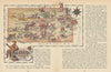 Kansas small state map by Jacques Liozu 1946 old vintage plan chart