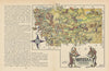 Montana small state map by Jacques Liozu 1946 old vintage plan chart