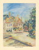 Château de Meursault wine estate by Keith Baynes. Côte-d'Or Burgundy 1950