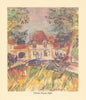 Château Rausan-Ségla wine estate by Keith Baynes. Gironde Bordeaux 1950 print