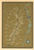 Germany wine regions map of Palatinate/Pfalz by Sheila Waters & André Simon 1963