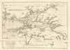 Chart of the Road and Harbour of Brest… by John Lodge 1780 old antique map