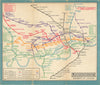 LONDON UNDERGROUND tube map diagram plan. Piccadilly extension. STINGEMORE 1931