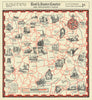 The Courier Pictorial Map of… places of interest around Tunbridge Wells c1925