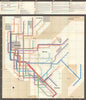 New York Subway Guide. Massimo Vignelli/NYC Transit Authority 1st issue 1972 map