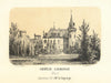 Château Lagrange (Blaye). Médoc 3e Cru 1871 old antique vintage print picture