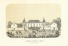 Château Clauveau (Blaye). Bacalan 1871 old antique vintage print picture