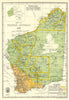 Map of Western Australia showing Goldfield Boundaries by J.P. Camm 1938