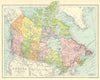 Dominion of Canada with Newfoundland by George Philip 1938 old vintage map