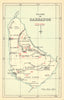 Island of Barbados showing police stations by Waterlow & Sons 1938 old map