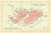 Falkland Islands by Waterlow & Sons 1938 old vintage map plan chart