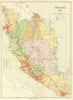 Malaya by the Surveyor General. Roads, railways & cart tracks 1938 old map