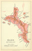 Mahe - Seychelles by Waterlow & Sons 1938 old vintage map plan chart