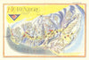 Beatenberg ski resort piste/trail map by Otto Müller. Switzerland 1949 old