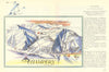 Champéry ski resort piste/trail map by Otto Müller. Portes du Soleil 1949