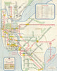 New York City Subway map and guide. NYC Transit Authority / George Salomon 1967