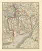 SEVERN ESTUARY. Bristol Newport Cardiff Monmouth Abergavenny. CARY 1824 map