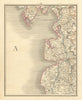 LANCASHIRE COAST. Lancaster Preston Lytham Blackpool Barrow Wigan. CARY 1824 map