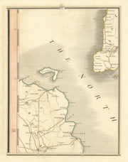 MULL OF KINTYRE. Cambelton. & Ulster. Larne, Ballycastle. CARY 1824 old map
