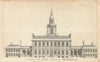 A View of the State House in Philadelphia. Independence Hall. Gents mag 1752