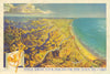 Riviera Adriatico di Romagna. Provincia di Forli map by Heinrich Berann 1950